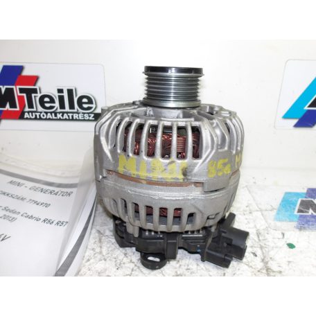 [GYÁRI BONTOTT] MINI - GENERÁTOR -  85-150A  -  14V  -  MINI ONE / COOPER SEDAN CABRIO - R56 ; R57 (2007 - 2013) CIKKSZÁM: 7794970