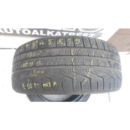 (2DB) ÁR/DB GYÁRI HASZNÁLT TÉLI GUMI PIRELLI SOTTOZERO 245/45R19 DOT3312 6.4mm