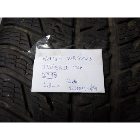 (ÁR/DB)[GYÁRI HASZNÁLT] NOKIAN WRSUV3 315/30/r20/110V/2316/6,8mm