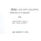 [GYÁRI BONTOTT] MINI - EGR HŰTŐ - Clubman R55; R56  | W16 |- 11 71 7804953