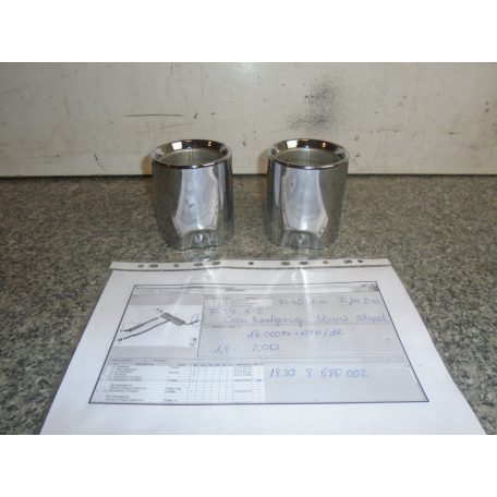 ÁR/DB! [GYÁRI ÚJSZERŰ] BMW - CHROME KIPUFOGÓ VÉG (1,8i ; 2.0D) - 1-ES / F40 ; 2-ES / F44 ; X2 / F39 - 18308686002