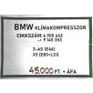   [GYÁRI BONTOTT] BMW - KLÍMAKOMPRESSZOR - 3-AS - (E46); X3 - (E83+LCI) - CIKKSZÁM: 9145353 -