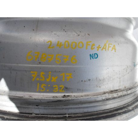 (ÁR/DB)[GYÁRI BONTOTT] BMW FELNI "Y Spoke 305" | X3 F25 / X4  F26 | 7.5Jx17 ET: 32  | 36 11 6787576