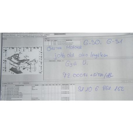 [GYÁRI ÚJ] BMW - LENGŐKAR , JOBB OLDALI ELSŐ - ÖSSZES MOTOROS - 5-ÖS / G30 ; G31