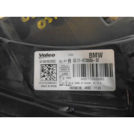[GYÁRI BONTOTT] BMW JOBB ELSŐ ADAPTÍV LED FÉNYSZÓRÓ | 2-ES | F22 / F23 LCI | 8738686