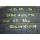 ÁR/GARNITÚRA (4DARAB!) [GYÁRI ÚJSZERŰ, DEMO GUMI!] NYÁRI GUMI - 205 / 55 R 17 - 95W - HANKOOK VENTUS S1 EVO - DOT: 3821 - 6,2MM