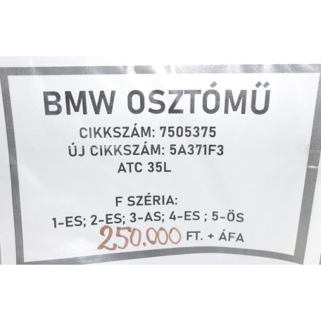 [GYÁRI BONTOTT] BMW - OSZTÓMŰ - ATC 35L - F SZÉRIA: 1-ES ; 2-ES ; 3-AS ; 4- ES ; 5-ÖS / 7505375 / 5A371F3