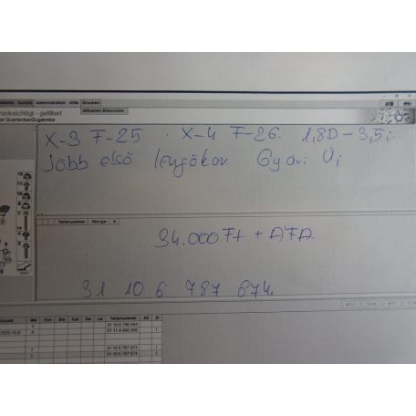 [GYÁRI ÚJ] BMW - Lengőkar (jobb első) - X3 , F25 / X4 F26 / 1,8D - 3,5i 