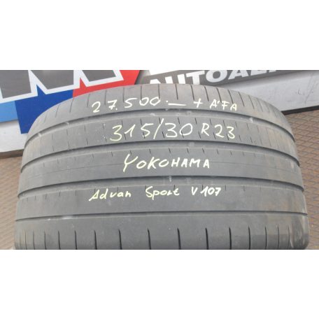  ÁR/DB (GYÁRI BONTOTT) YOKOHAMA ADVAN SPORT V107 315/30R23 DOT2323