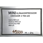 [GYÁRI BONTOTT] MINI - KLÍMAKOMPRESSZOR - Cabrio; Clubman; Countryman; R56 - CIKKSZÁM: 2758433 -