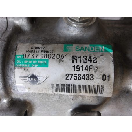 [GYÁRI BONTOTT] MINI - KLÍMAKOMPRESSZOR - Cabrio; Clubman; Countryman; R56 - CIKKSZÁM: 2758433 -