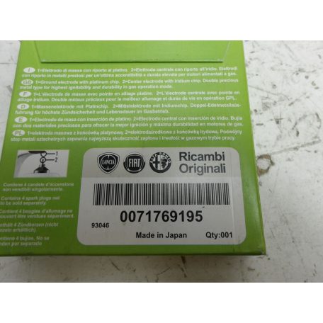 [GYÁRI ÚJ] FIAT 500 / GRANDE PUNTO / BARVO / PANDA  GYÚJTÓGYERTYA | 0071769195