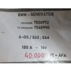   [GYÁRI BONTOTT] BMW - GENERÁTOR - 180 A - 14V - 6-OS / E63 ; E64 - CIKKSZÁM: 7524972 , ÚJ CIKKSZÁM: 7540990 