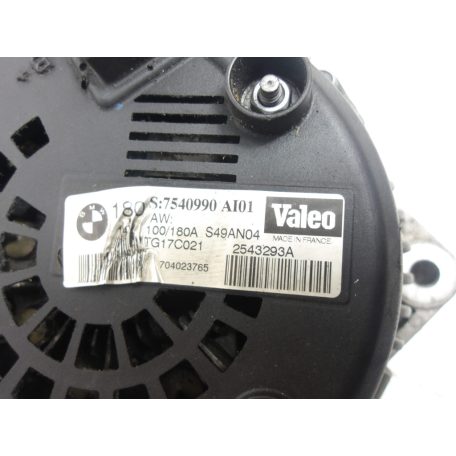[GYÁRI BONTOTT] BMW - GENERÁTOR - 180 A - 14V - 6-OS / E63 ; E64 - CIKKSZÁM: 7524972 , ÚJ CIKKSZÁM: 7540990 