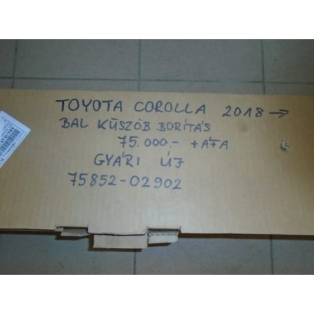 [GYÁRI ÚJ] TOYOTA COROLLA - BAL OLDALI KÜSZÖB BORÍTÁS (2018--->) 
