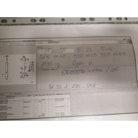 ÁR / DB [GYÁRI ÚJ] BMW - LENGÉSCSILLAPÍTÓ | E34, / 5-ÖS | 518 M-40, 520, M20, 520 M50 (1990-IG) | 1135858