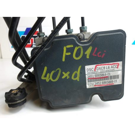 [GYÁRI BONTOTT] BMW ABS KOCKA + FÉKVEZÉRLŐ EGYSÉG | 7-ES F01 LCI 40xD | DXC9 L6 ACC / 34 51 6865864 / 34 52 6865866