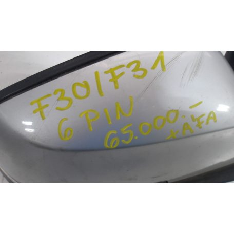 [GYÁRI BONTOTT] BMW F30/F31 JOBB OLDALI VISSZAPILLANTÓ TÜKÖR 6PIN 
