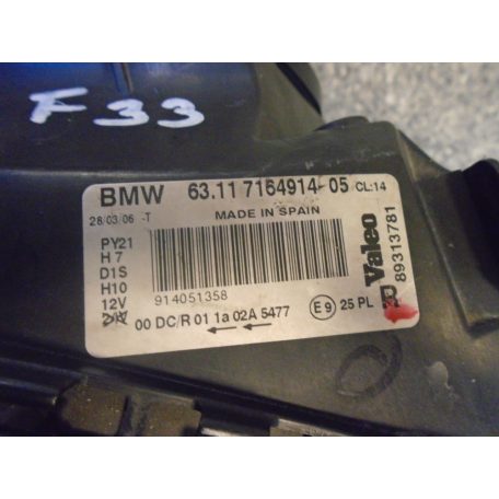 [GYÁRI HASZNÁLT] BMW - JOBB FÉNYSZÓRÓ DX - 1-es E87LCI