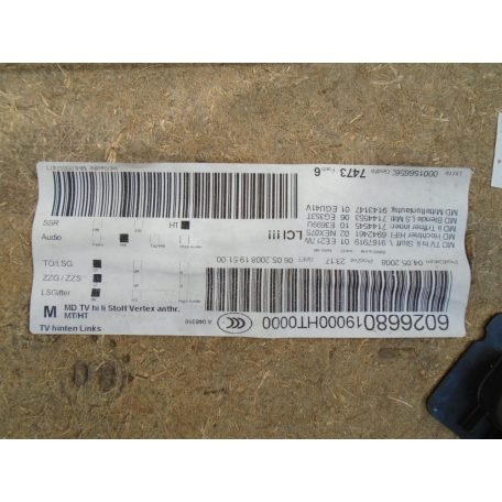 BMW Ajtókárpit Hátsó pár: Dupla hangszórós!  3-as sorozat / E90