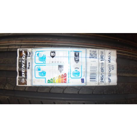 [GYÁRI ÚJ] 1DB NYÁRI GUMI - 245/50R18 - 100W - DUNLOP - SPORTMAXX GT - RSC DEFEKT TŰRŐ - DOT: 4819 -