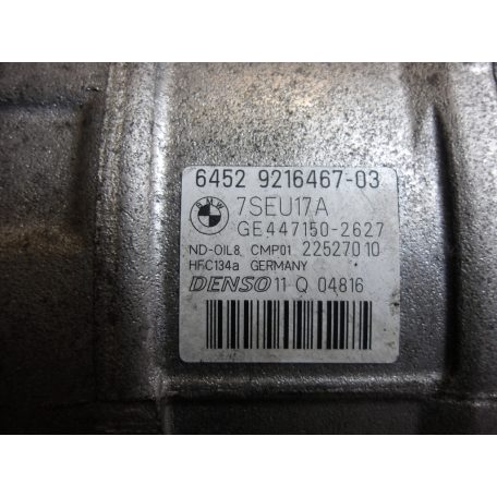 [GYÁRI BONTOTT] BMW - KLÍMAKOMPRESSZOR - 1-ES; 3-AS; 4-ES; X3; X4 - CIKKSZÁM: 6805025 -