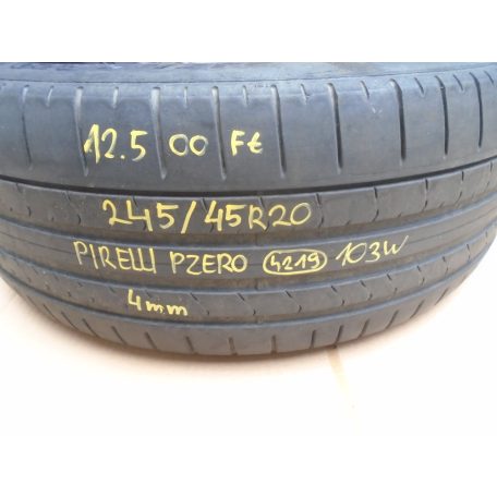 ÁR / db  [GYÁRI BONTROTT] PIRELLI - PZERO | 245/45R20 | 4219 | 103W | 4mm 