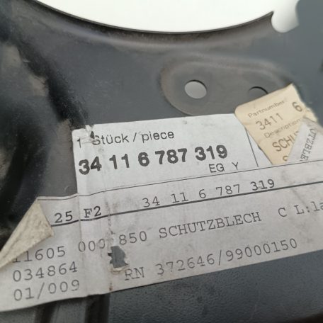 (GYÁRI ÚJ) BMW Porvédő lemez 3-as E90+LCI / E91+LCI / E92+LCI/ X1 E84 bal oldali