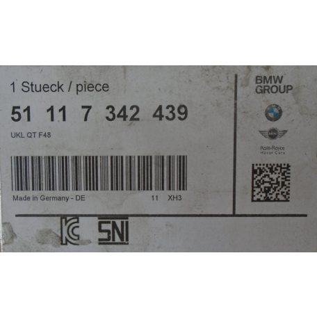 [GYÁRI ÚJ] BMW VÉSZHÁRÍTÓ MEREVÍTŐ - ELSŐ / X-1, X-2 / F-48, F-39