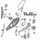 [GYÁRI ÚJ] BMW AJTÓ ZÁR ELEM | 1-ES E81; E82; E87+LCI; E88 | 51 21 7060650