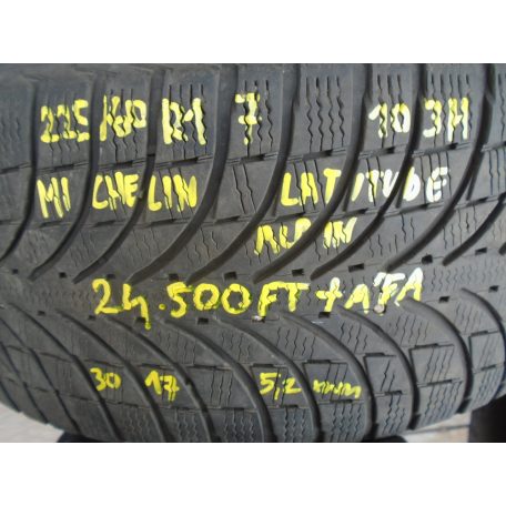 [UTÁNGYÁRTOTT HASZNÁLT] RIAL alufelni szett BMW - (F25-höz) / 225/60R17 - 103H  Michelin Lattitude Alpin Téli gumi - dot: 3017 - 5,2mm