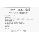[GYÁRI BONTOTT] BMW - OLAJHŰTŐ HŐCSERÉLŐ - 1-es; 2-es; 3-as; 4-es; 5-ös; X1; X3; X5 - | N47N ; N47S1| 11 42 8507627