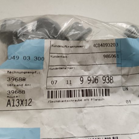 (GYÁRI ÚJ) Csavar X3 F25 / X4 F26 / X5 G05+LCI / X5L G18+LCI / X5 M F95+LCI / X6 G06+LCI / X6 M F96+LCI / X7 G07+LCI / XM G09