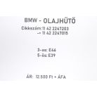 [GYÁRI BONTOTT] BMW - OLAJHŰTŐ HŐCSERÉLŐ - 3-as (E46); 5-ös (E39) - | M47 | 11 42 2247015