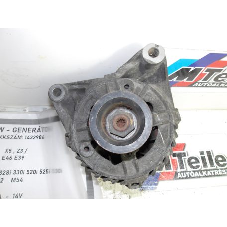 [GYÁRI BONTOTT] BMW - GENERÁTOR - 120A  -  14V  - X5 ; Z3 / E46 ; E39 - 320i ; 323i ; 325i ; 328i ; 330i ; 520i ; 525i ; 530i - M52 ; M54 - CIKKSZÁM: 1432986