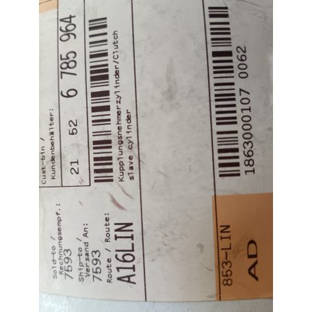 (GYÁRI ÚJ) BMW Kuplung munkahenger 1-es E81 / E82 / E87+LCI / E88 / 3-as E90+LCI / E91+LCI / E92+LCI  / E93+LCI / 5-ös E60 LCI / E61 LCI / F10+LCI / F11+LCI / 6-os E63+LCI / E64+LCI / X1 E84 / X3 E83