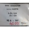   [GYÁRI BONTOTT] BMW - GENERÁTOR - 90A - 14V - 5-ÖS , Z3 / E39 ; E36 - CIKKSZÁM: 1432978
