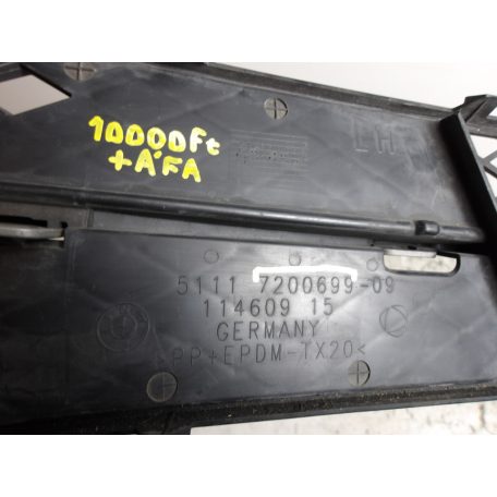 [GYÁRI BONTOTT] BMW BAL ELSŐ ALSÓ LÖKHÁRÍTÓ RÁCS | 5-ÖS F10 / F11 / F18  | 51 11 7200699