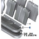 [GYÁRI ÚJ] BMW HÁTSÓ ÜLÉSTAKARÓ FEDÉL | 1-ES E81; E82; E87+LCI; F20+LCI / 3-AS E90+LCI;E91+LCI / X1 E84 | 52 20 7118674