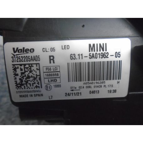 [GYÁRI BONTOTT, JAVÍTOTT!] MINI - LED FÉNYSZÓRÓ , JOBB OLDALI - MINI HATCH /  F56 