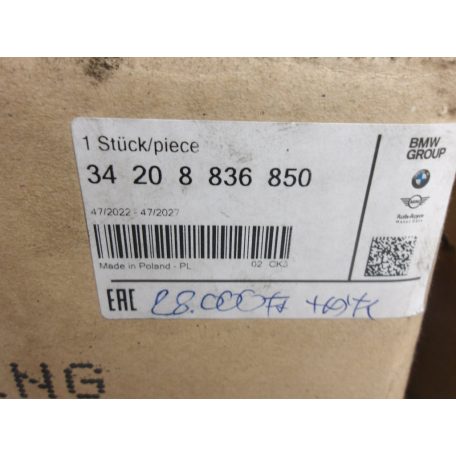 (ÁR/DB)[GYÁRI BONTOTT] BMW BAL ÉS JOBB OLDALI FÉKNYEREG | 3-AS G20; G21 / 4-ES G22 ; G23; G26 | 34 20 8836849 / 34 20 8836850