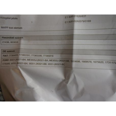 [utángyártott ÚJ] ATE - első Fékbetétszett Fiat 500 , Ford KA