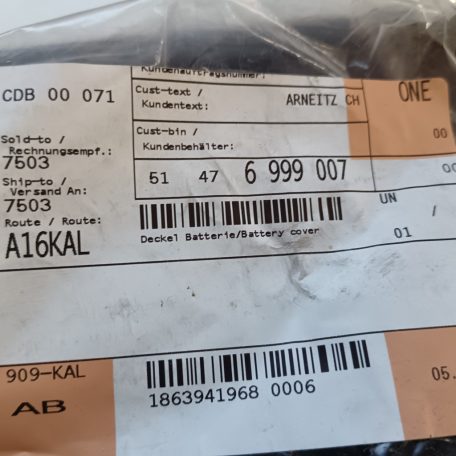 (GYÁRI ÚJ) BMW Akkumulátor fedél X3 G01+LCI