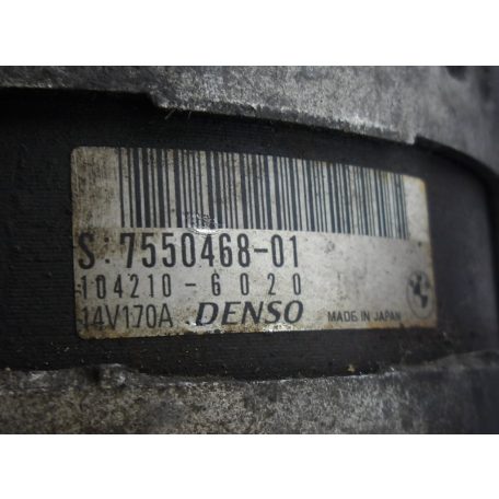 [GYÁRI BONTOTT] BMW - GENERÁTOR - 170 A - 14V - 1-ES ; 3-AS / E81 ; E82 ; E87 LCI ; E88 ; E90 +LCI ; E91 +LCI ; E92 + LCI ; E93 +LCI  CIKKSZÁM: 7550468