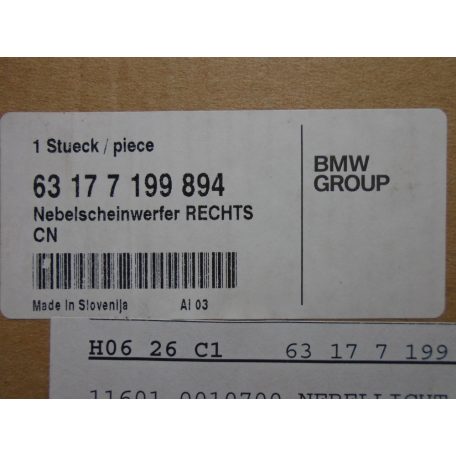 BMW 3-as jobb ködlámpa 