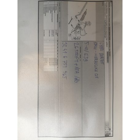 [GYÁRI BONTOTT] BMW - HIDRAULIKA CSŐ - 5-ÖS - /E39/ -| 6751565 |