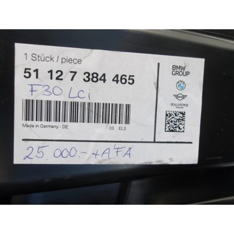 (ÁR/DB)[GYÁRI ÚJ] BMW HÁTSÓ LÖKHÁRÍTÓ TARTÓ (jobb és bal) | 3-AS F30 +LCI / F35  | 51 12 7384466 / 51 12 7384465