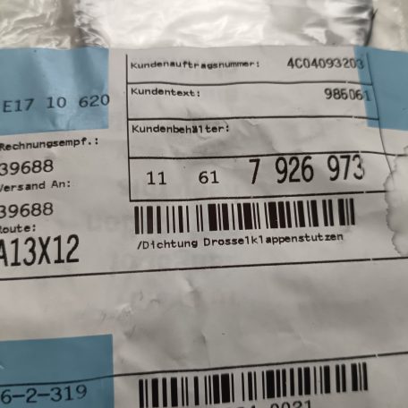 (GYÁRI ÚJ) BMW Tömítés 3 G20 LCI / 5 G60 Saloon / 5 G61 / 7 G70 / X3 G45 / X5 G05 LCI / X6 G06 LCI / X7 G07 LCI