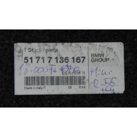 [GYÁRI ÚJ] MINI - BAL HÁTSÓ DOBBETÉT  - MINI R56 +LCI - 7136167