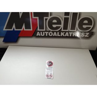   (GYÁRI ÚJ) BMW Öntapadós matrica "passenger airbag" 